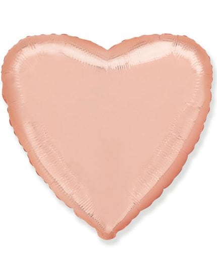 Сердце Розовое Золото 46см